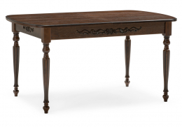 Стол деревянный Бевье орех темный / орех (90x77)