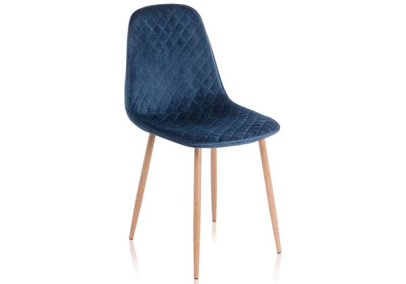 Стул Capri dark blue / wood (44x52x86). 