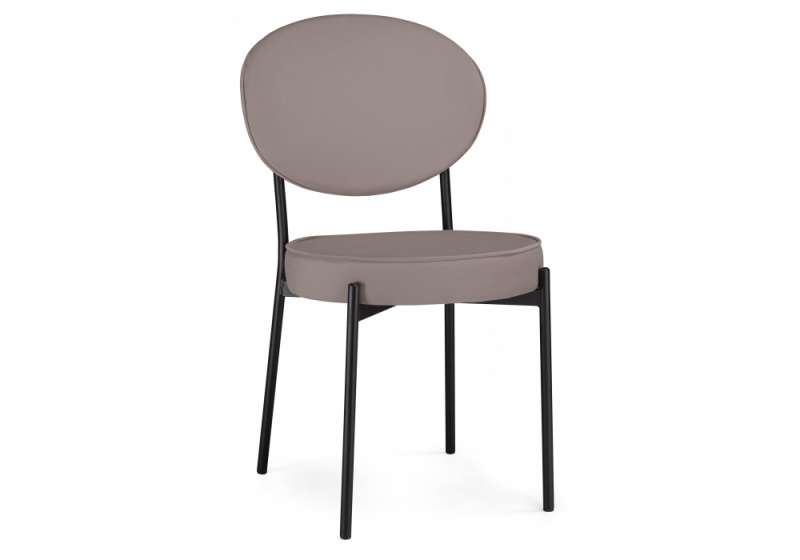 Стул на металлокаркасе Ройс капучино / черный (45x52x90). 