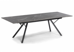 Керамический стол Ворен 180(240)x90 nero markina / черный