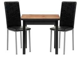 Обеденная группа Мирана черный крокодил / черный / дуб вотан ()